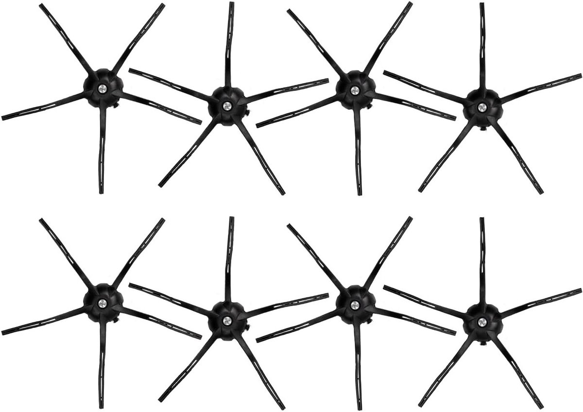 8 Stuks Zijborstels voor Robotstofzuigers - Geschikt voor Q5 Max+, S8 MaxV Ultra en Meer - Hoogwaardige TPS Materialen voor Efficiënte Reiniging
