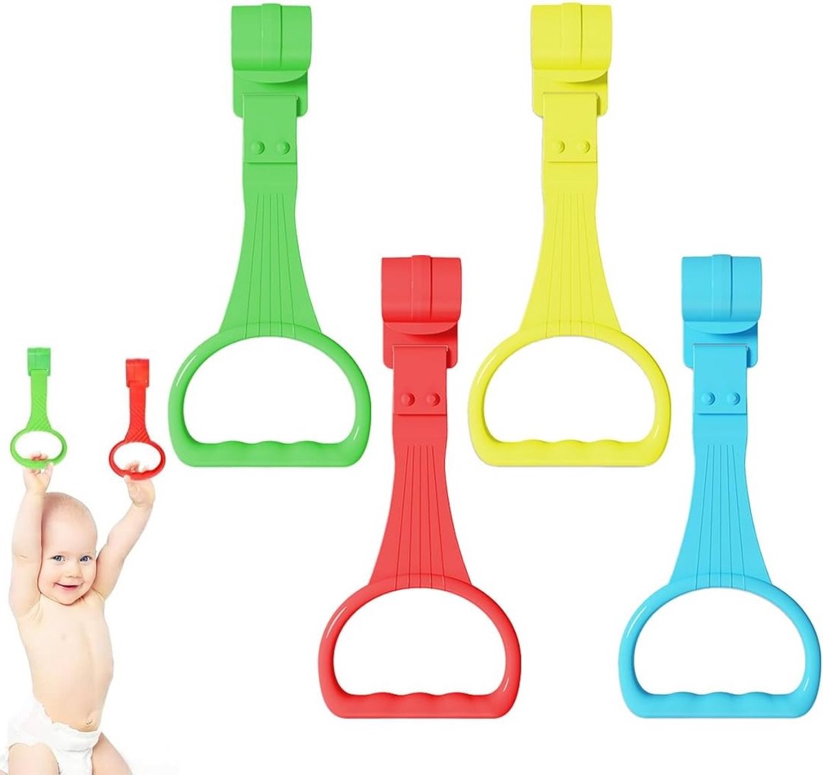 Verstelbare Handringen voor Kinderen - 4 Stuks, Veiligheidshandgrepen voor Babybedden en Speelgoed