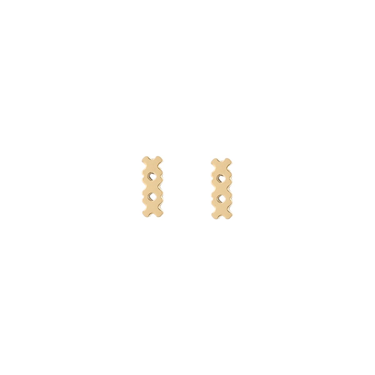 Stainless Steel XXX Amsterdam Studs – Minimalistische & Iconische Oorknopjes - RVS - Goud