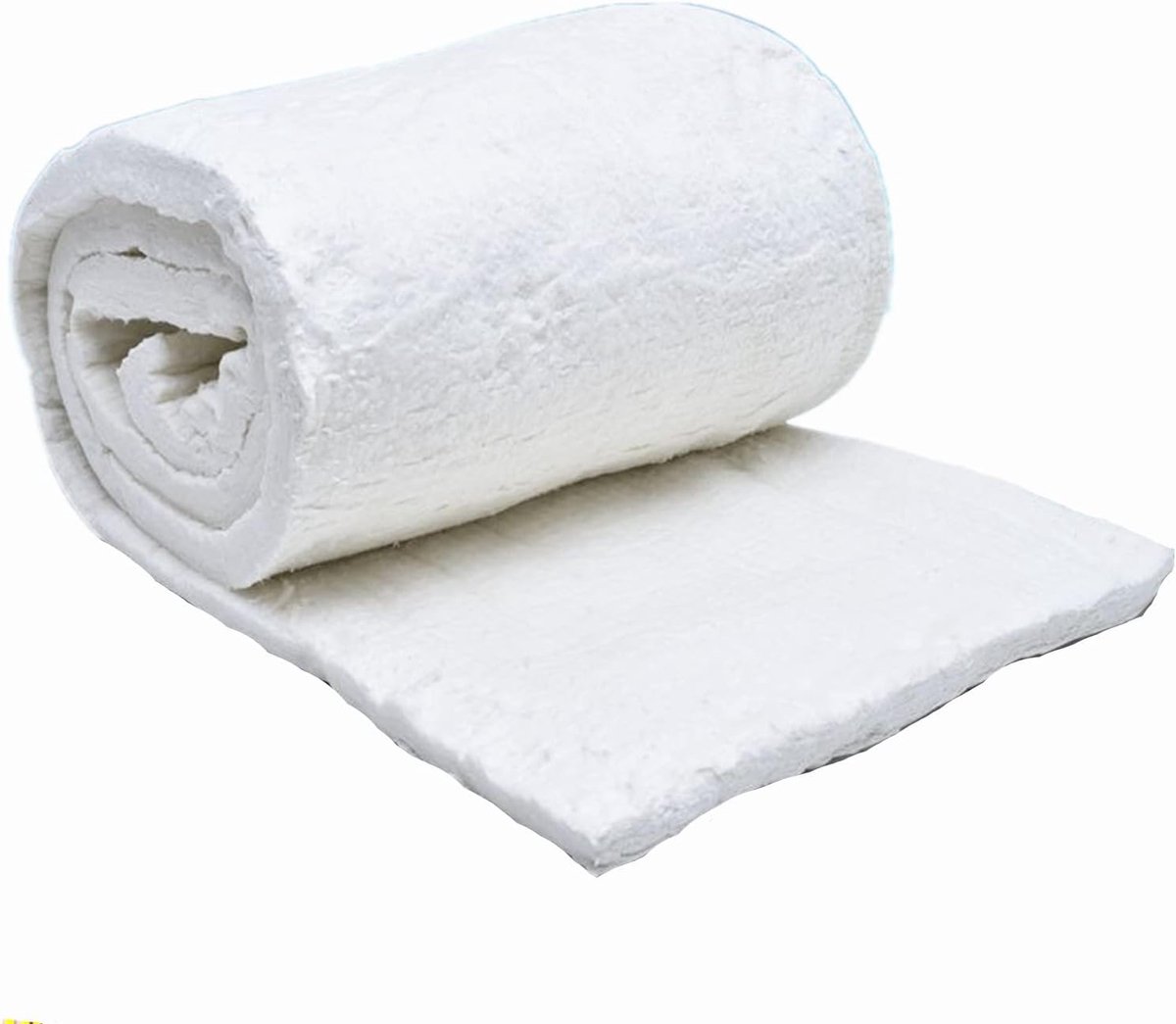 SnelShoppen - Silicate Ceramic Fiber Cloth 10mm Dikte, Hoog Temperatuur Isolatie, Vlamvertragend, Aluminium Folie, Brandwerende Dekens voor Bouwmateri