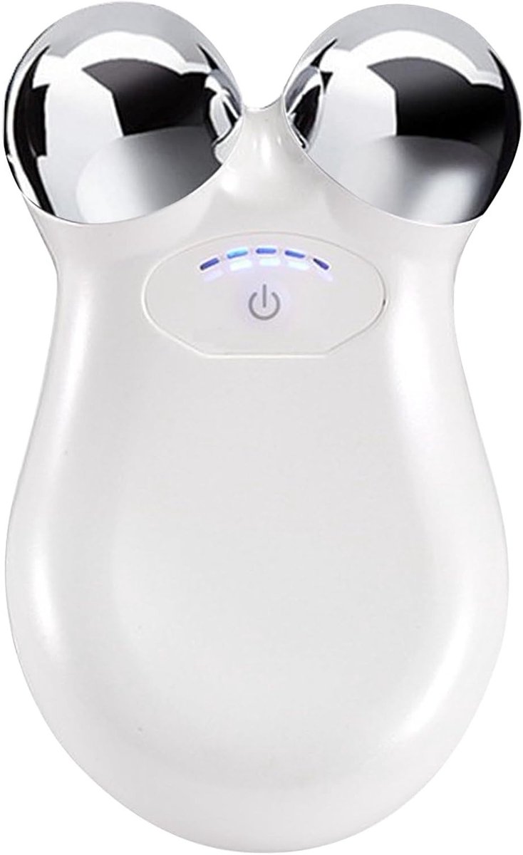 3D Microcurrent Gezichtsmassager voor Lifting, Versteviging en Huidverjonging - Effectieve Huidverzorging (Wit)