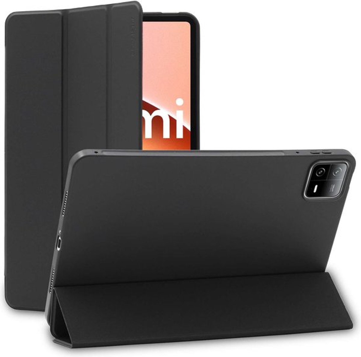 ebestStar - Hoes geschikt voor Xiaomi Pad 6, Pad 6 Pro, Slimme Hoes met Magnetische Flip Bescherming, Siliconen, Zwart