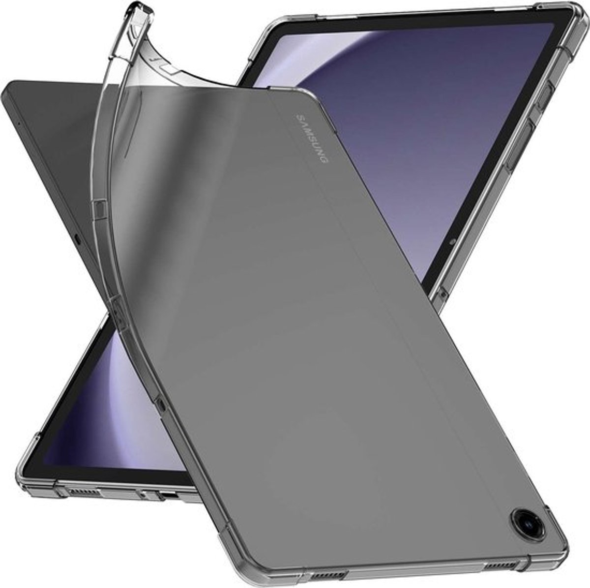 ebestStar - Hoes geschikt voor Samsung Galaxy Tab A9+ (2023) SM-X210, Beschermhoes van Transparant, Antislip Siliconen, Versterkte Hoeken, Transparant