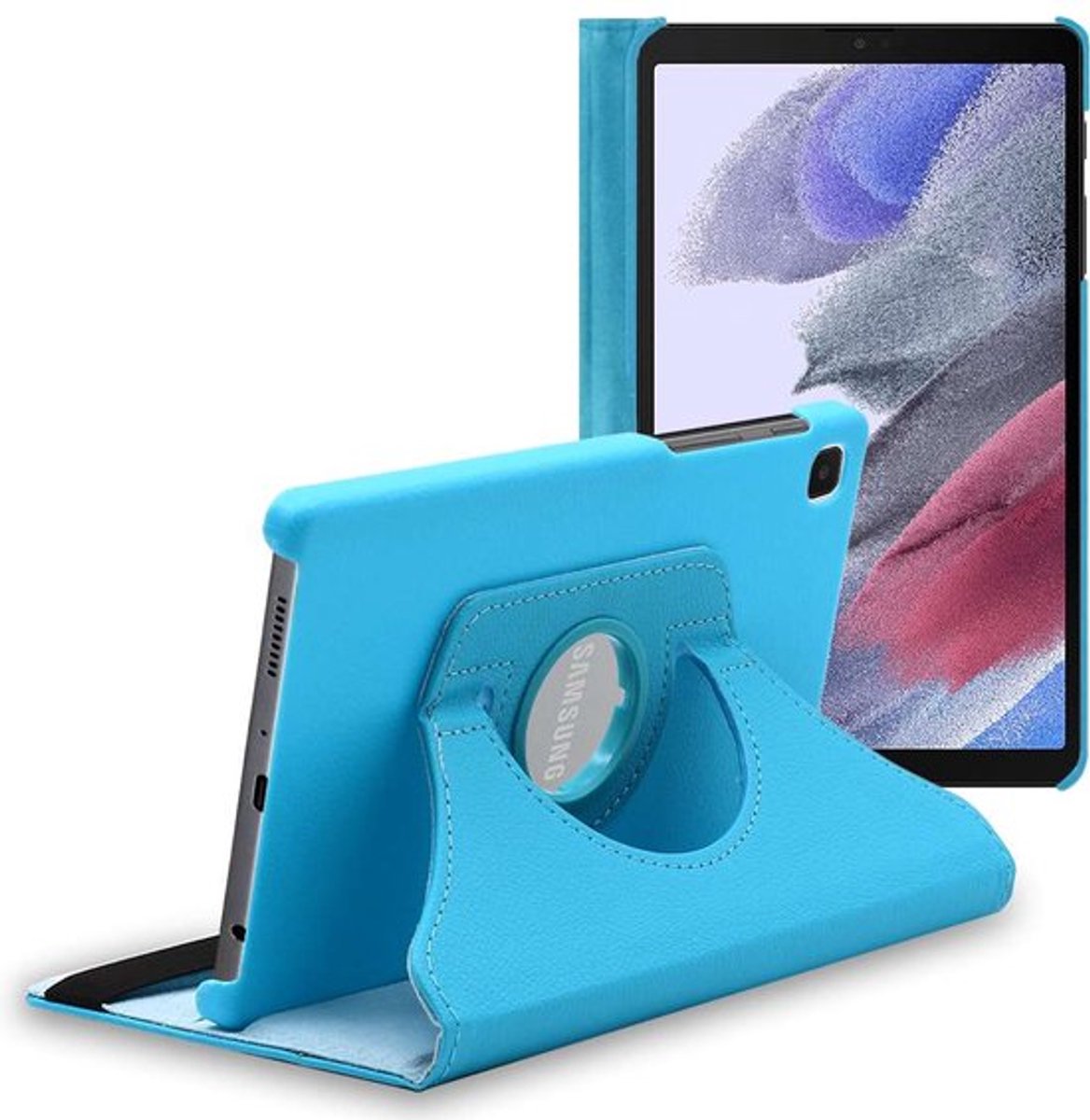 ebestStar - Hoes geschikt voor Samsung Galaxy Tab A7 Lite 8.7 T220 T225, Roterende Etui, Case, 360° Draaibaar hoesje, Blauw