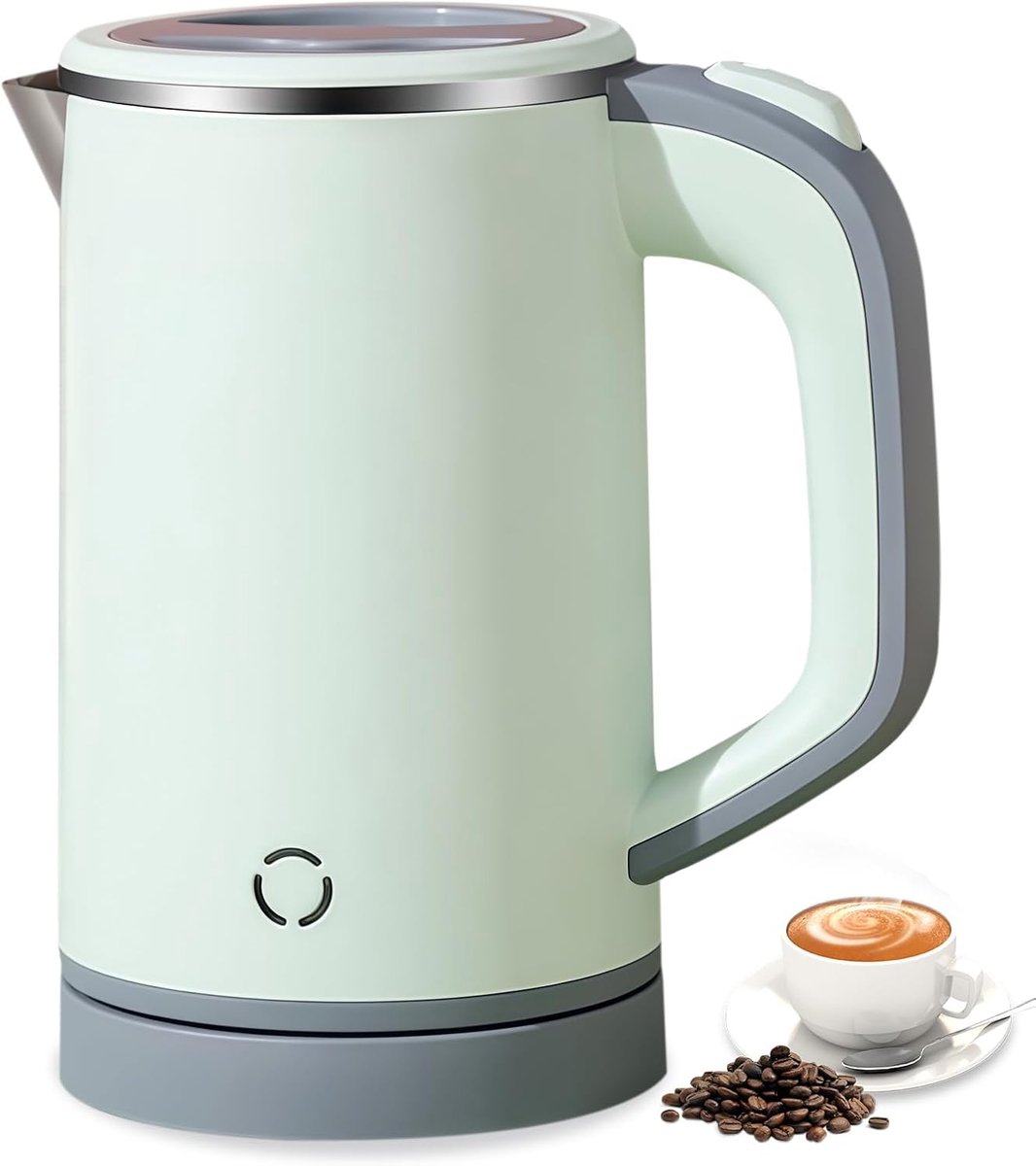 Kleine Reiswaterkoker 800 ml RVS - Snel Koken voor Onderweg