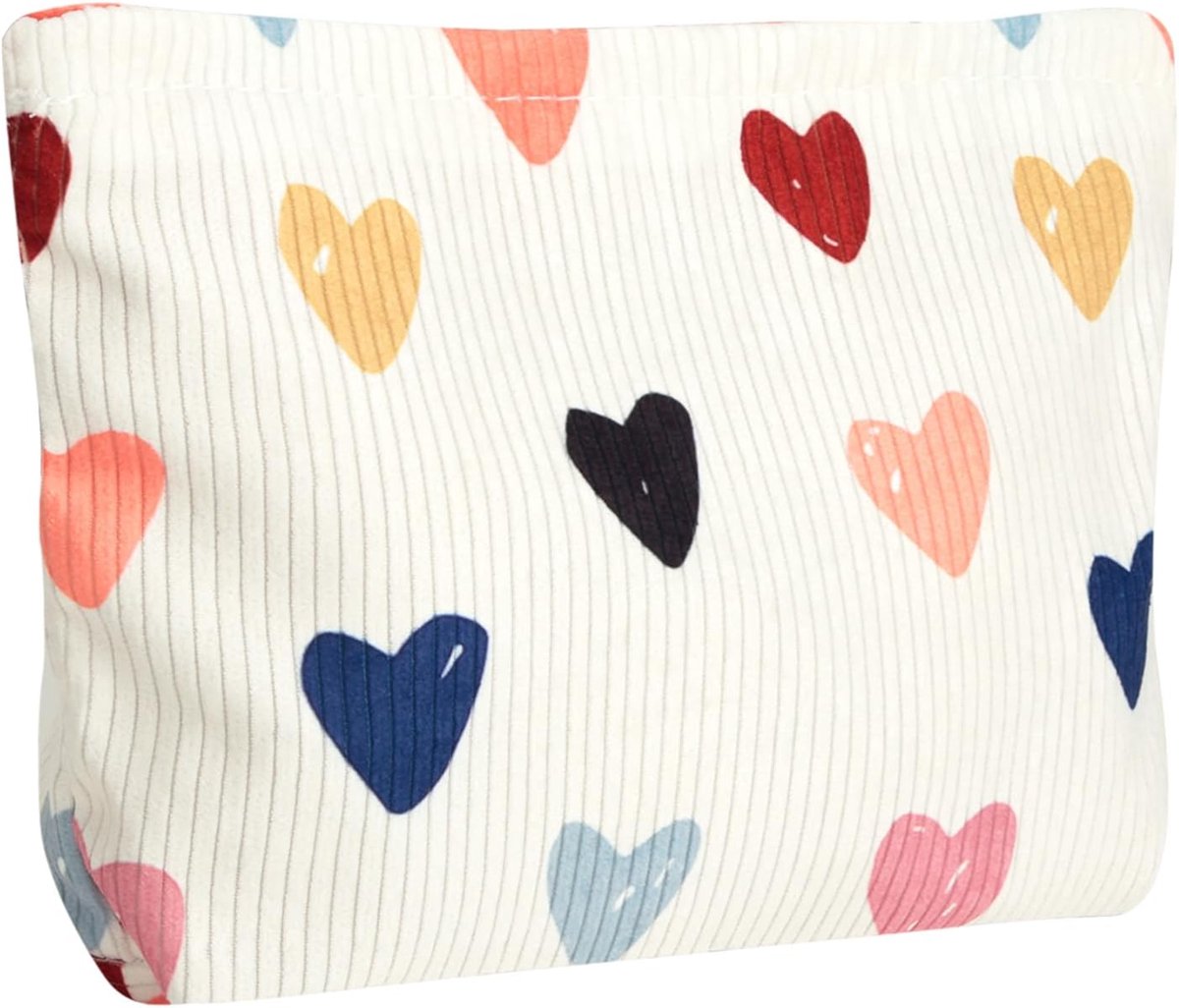 SnelShoppen - Cute Makeup Bag voor Vrouwen, Aesthetic Toiletry Bag met Strik, Waterdichte Make-up Tas voor Cosmetica, Kleur: Roze, Perfect voor Reizen