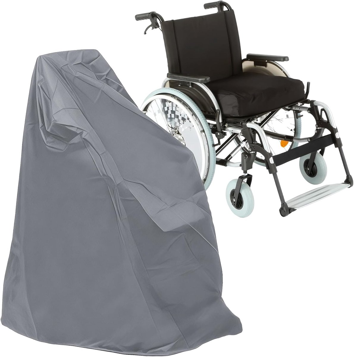 SnelShoppen - Waterproof Universele Rolstoelhoes 210D Oxford Stof - UV Bestendig, Vouwbaar, Stof- en Regenbestendig, Geschikt voor Elektrische Scooter