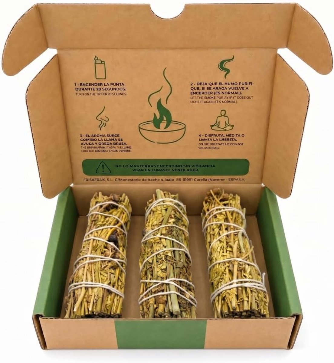 SnelShoppen - Rue Smudge Stick 10cm 3-Pack | Natuurlijke Rookwaren | Intense Geur | Traditioneel Gebruik | Spirituele Rituelen