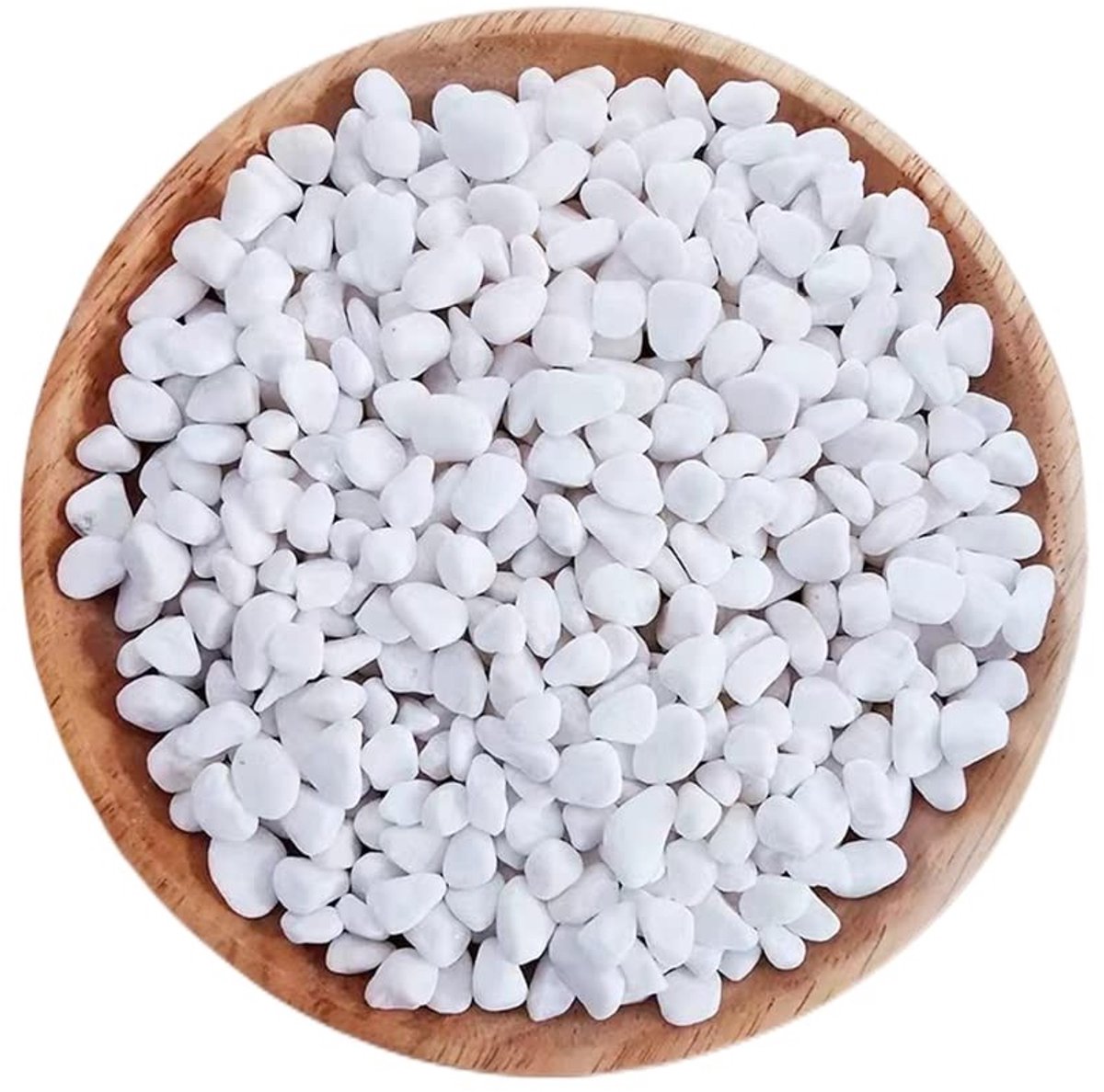Decoratieve Witte Steentjes 6-9mm voor Vazen, Bloempotten, Aquaria en Tuin - Natuurlijke Kiezels en Grind