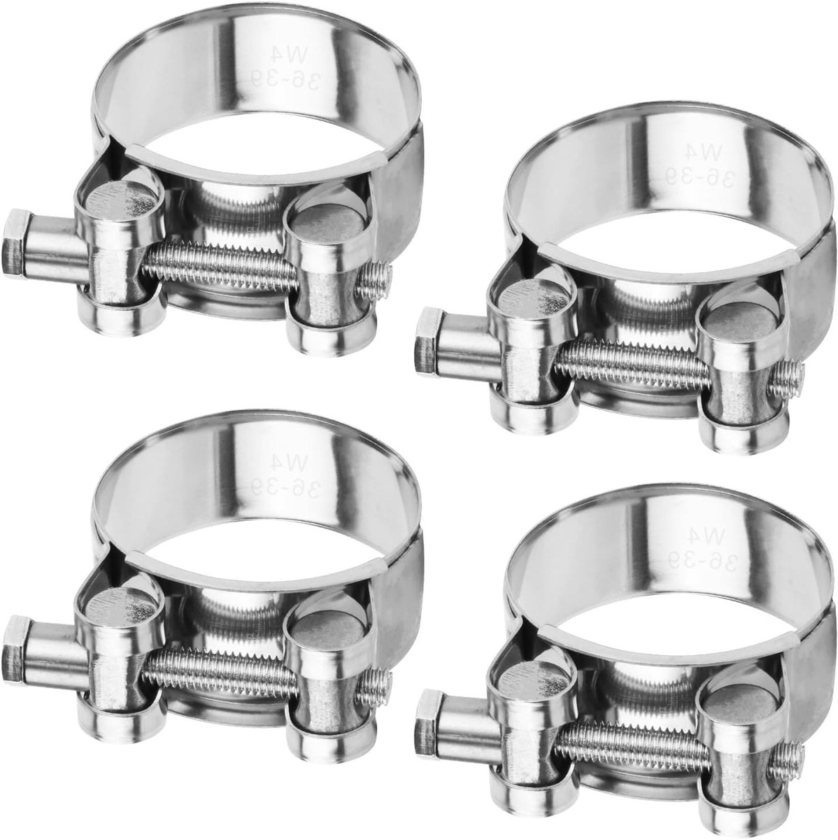 RVS Slangklem voor Scharnierstang 36-39mm - Duurzame Slangklem voor Uitlaatpijpen en Motoren