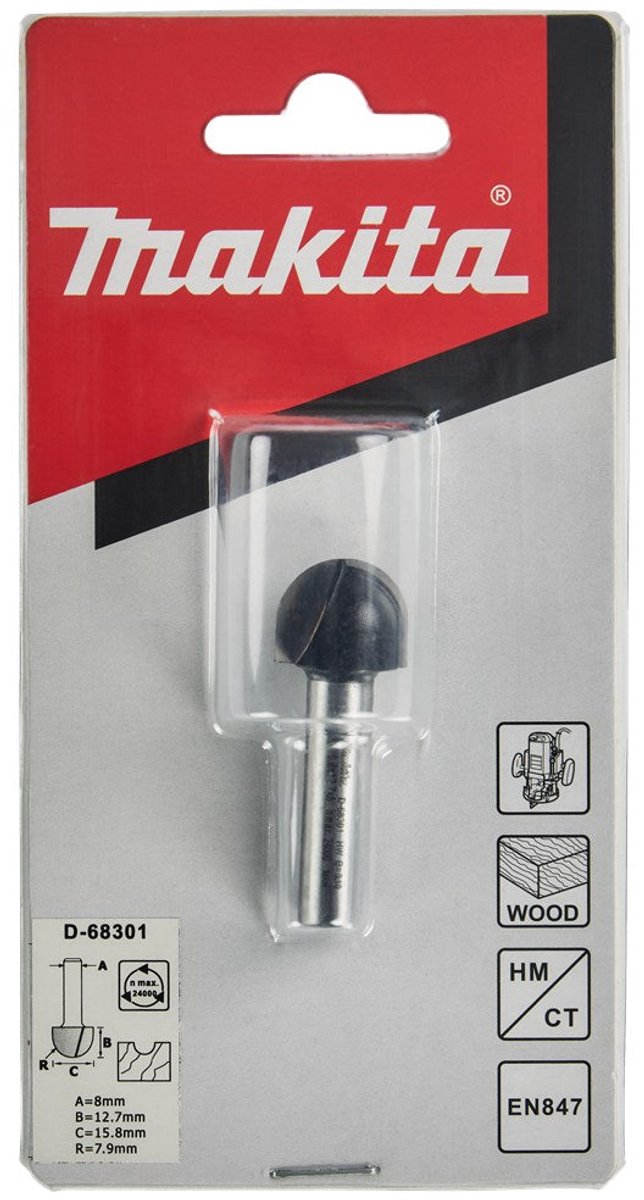 Makita Holprofielfrees 15,8x12,7 S8 - D-68301
