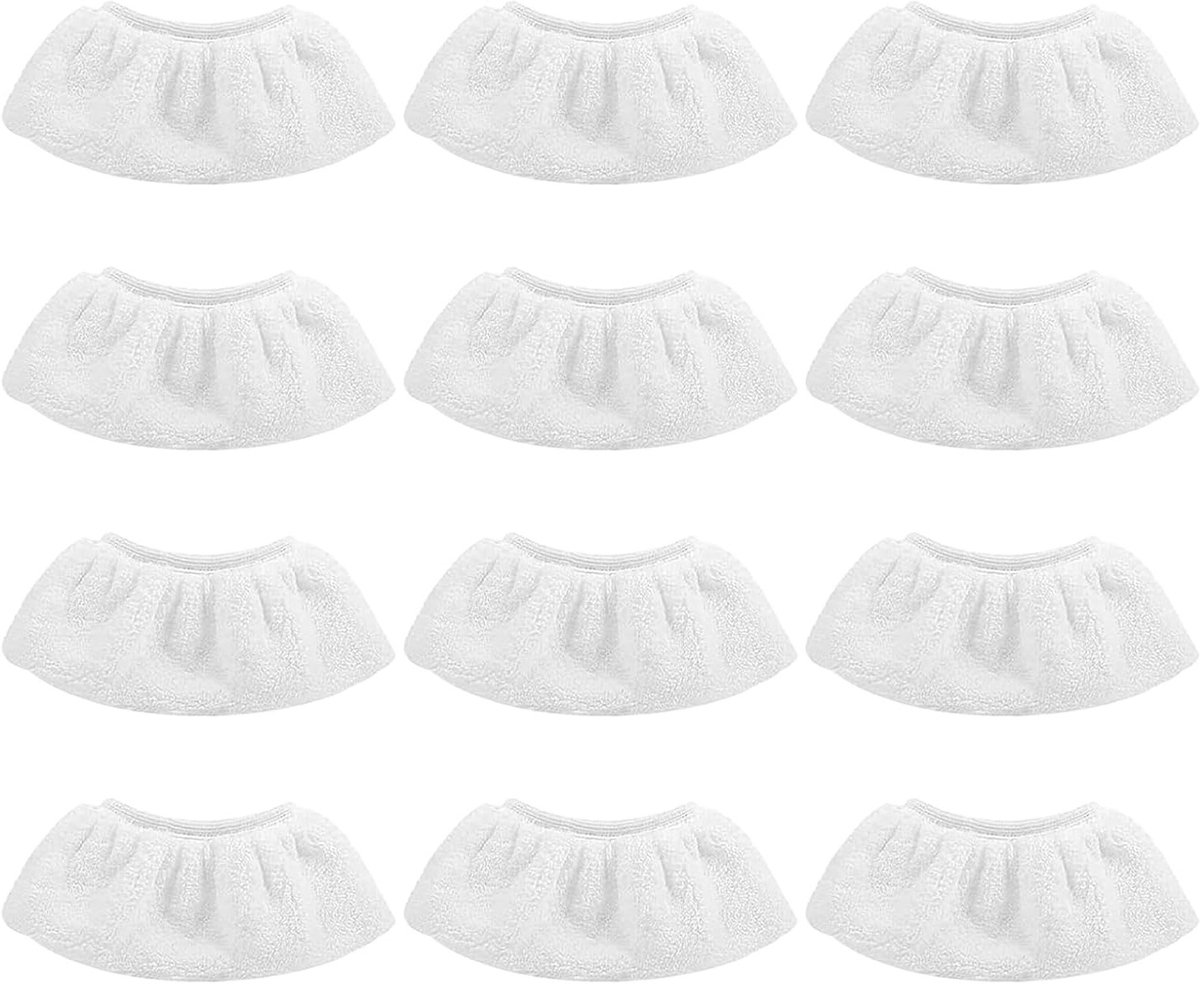 Set van 12 Microvezeldoeken voor Stoomreinigers - Ideaal voor Schoonmaken, Drogen en Polijsten