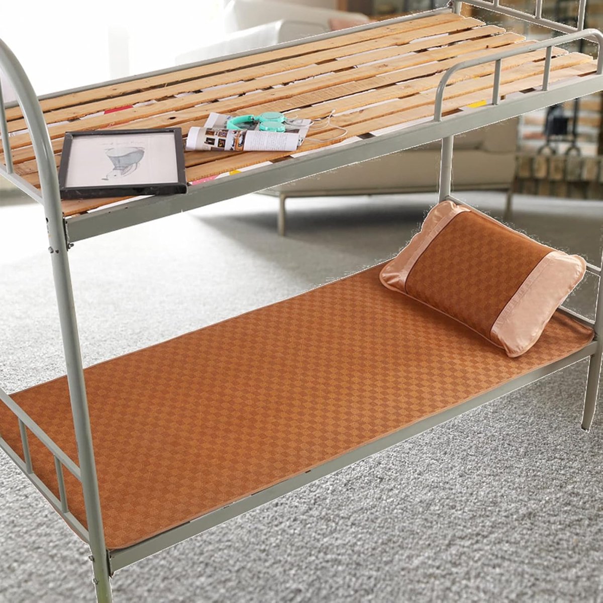 SnelShoppen - Vouwbare Koelende Zomerbedmat - Ademend Cool Slapen Matras - Anti-slip Elastische Band - Ideaal voor Camping, Tuin, Kinderen, Vakantie