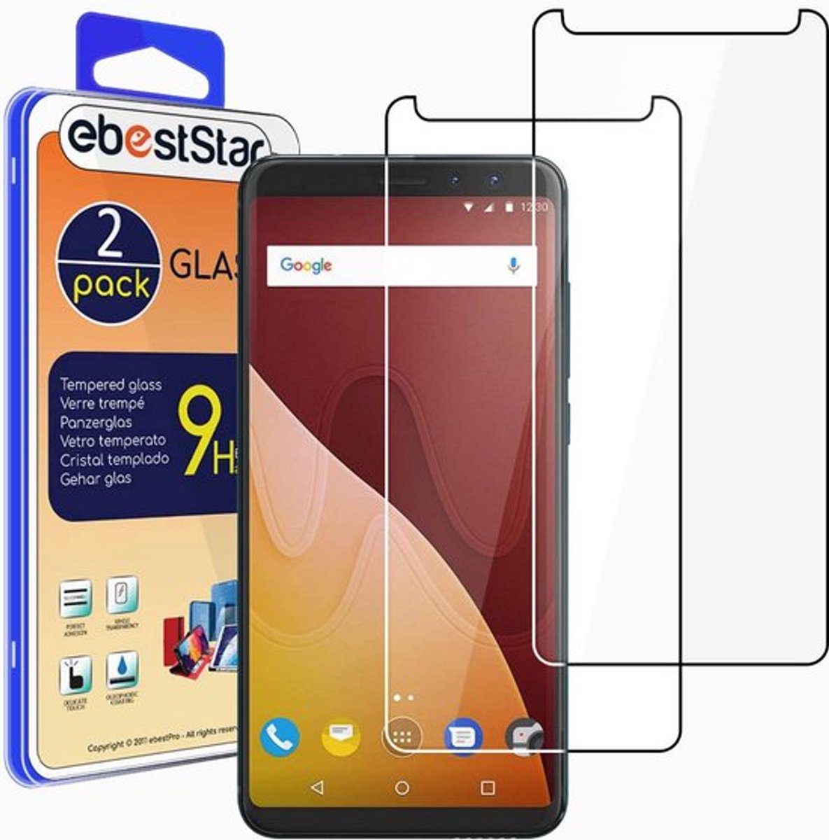 ebestStar - {2 Stuks} Gehard glas geschikt voor Wiko View Prime, Screen Protector Cover, Schermbeschermer Tempered Glass