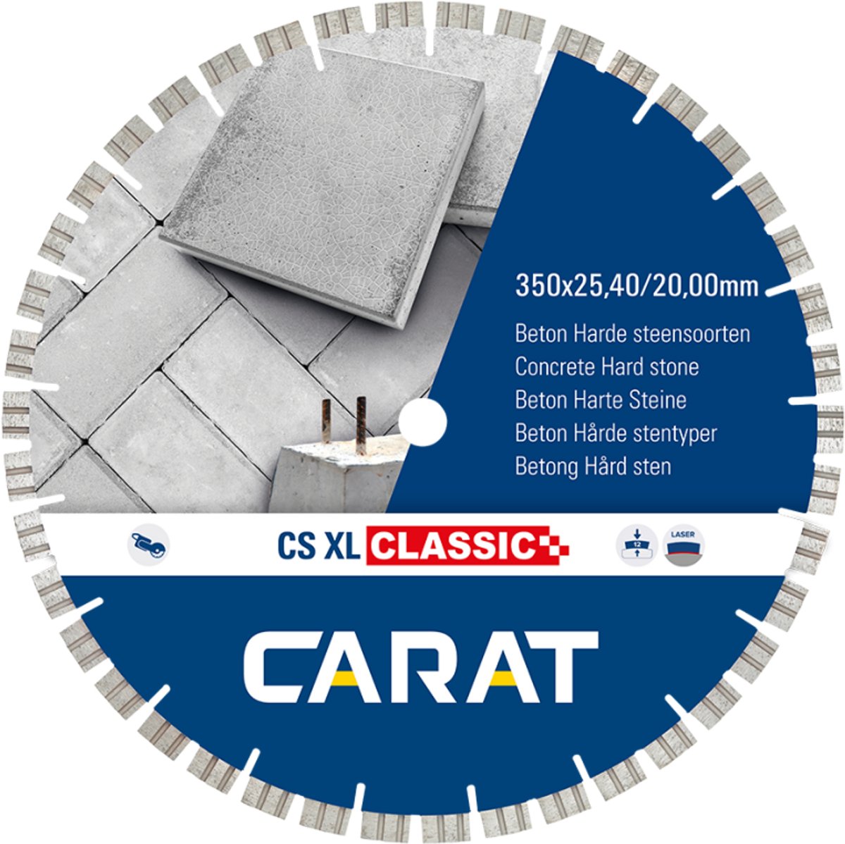 Carat Diamantzaag CSC XL Beton Ø350X25,40/20,00mm - CSCXL35042