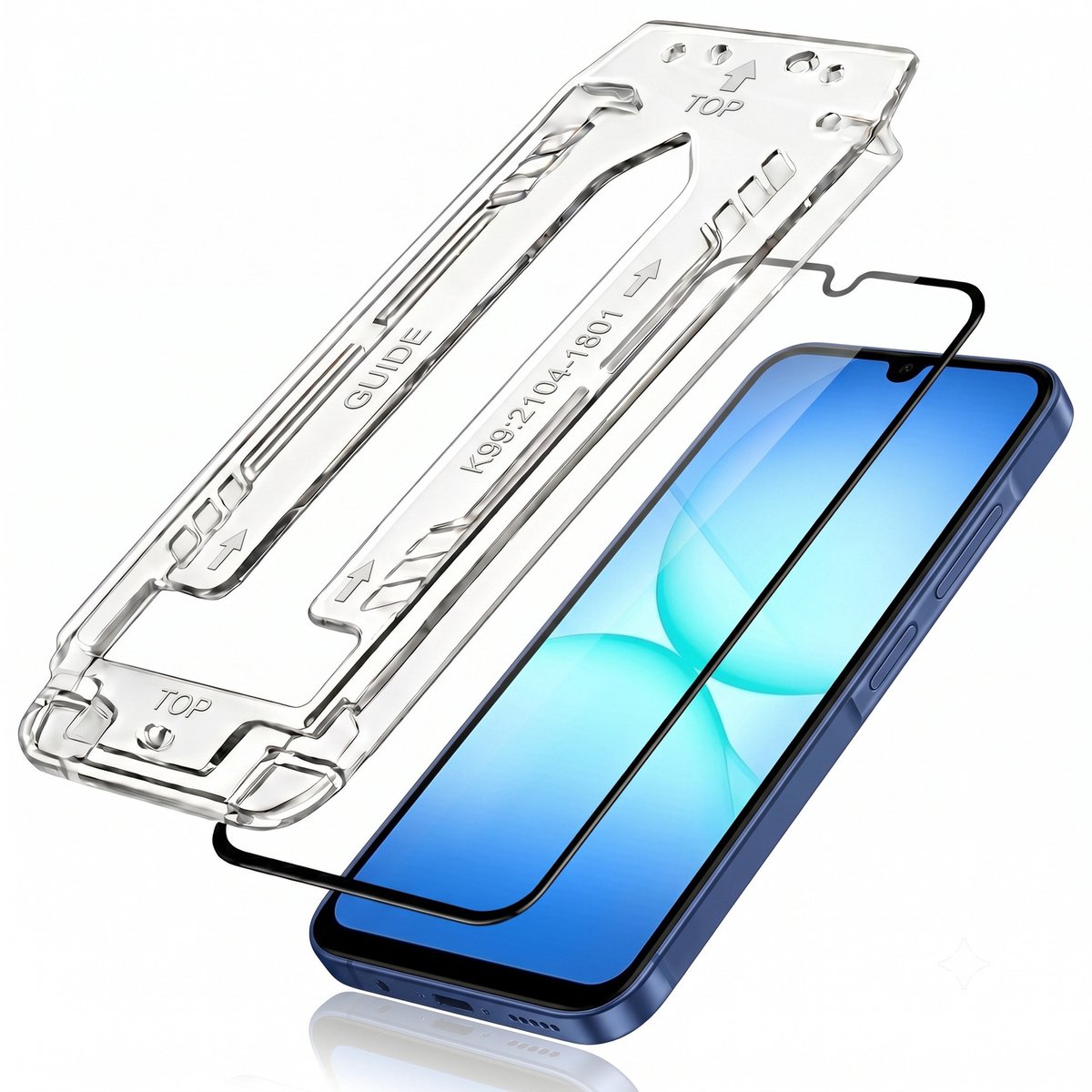 3mk, 2x Screenprotector geschikt voor Galaxy A17 met Nauwkeurige Montagehulp, Transparant