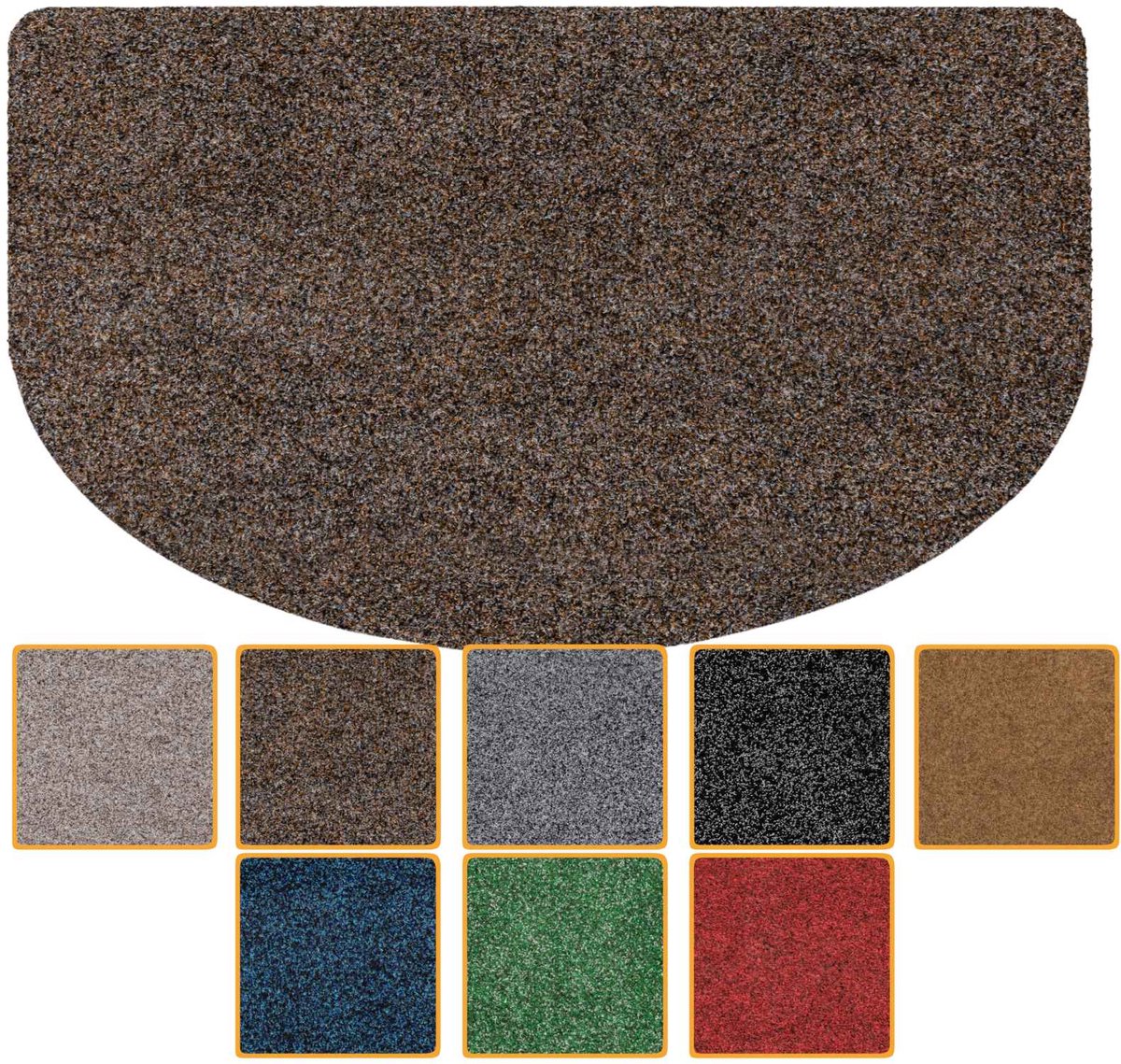 ANRO Deurmat Bruin 75x45cm – Schoonloopmat Antislip Wasbaar Voordeur Hal Binnen & Buiten Op Maat