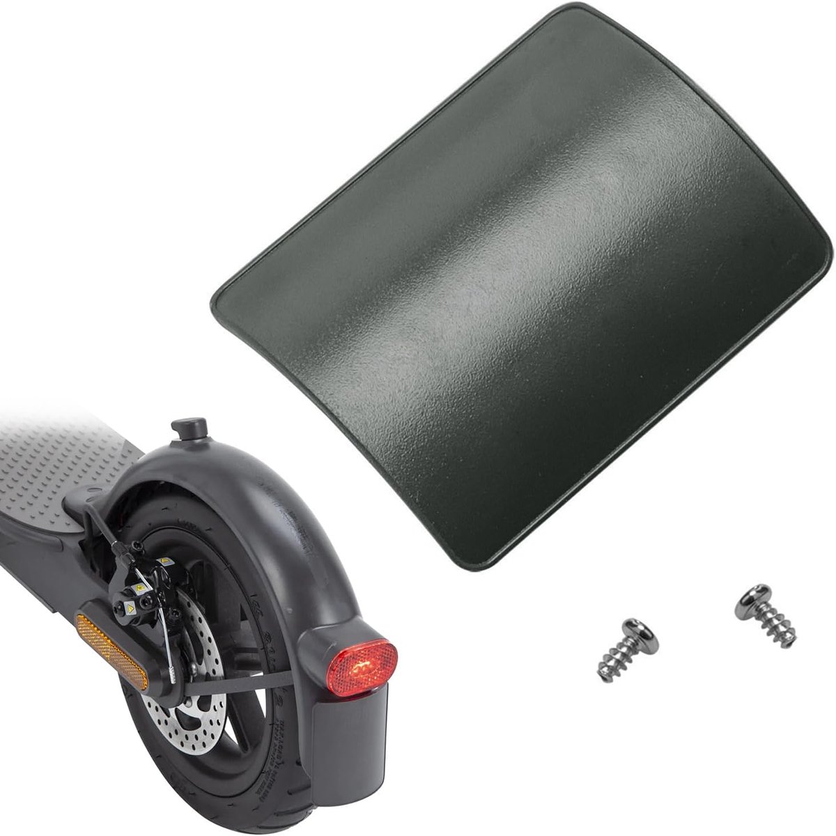 SnelShoppen - License Plate Holder voor E-Scooter, Nummerplaat Houder met Schroeven, Duurzaam Kunststof, Achterveer, Perfecte Accessoire voor Elektris