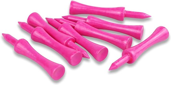SnelShoppen - Golf Tees Hout 60mm 100 Stuks Biologisch Afbreekbaar Duurzaam Roze Bamboo voor Milieu Bewuste Golfers van Snelshoppen — afbeelding 4
