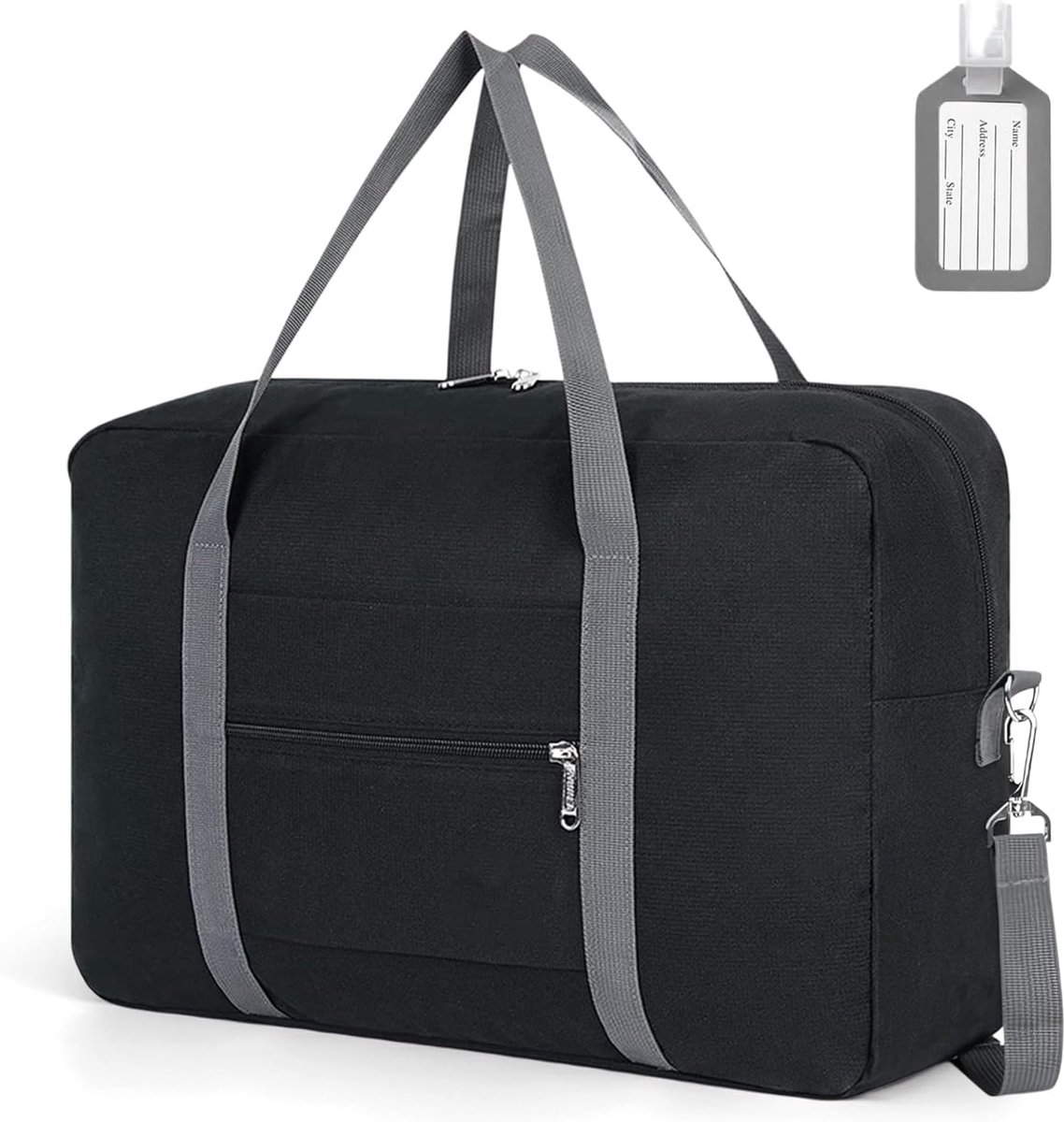 SnelShoppen - Flintronic Cabin Luggage 40x20x25 cm, Vouwbare Reisbagage met Schouderband, Waterdichte Handbagage voor Onder de Stoel, Ideaal voor Ryan