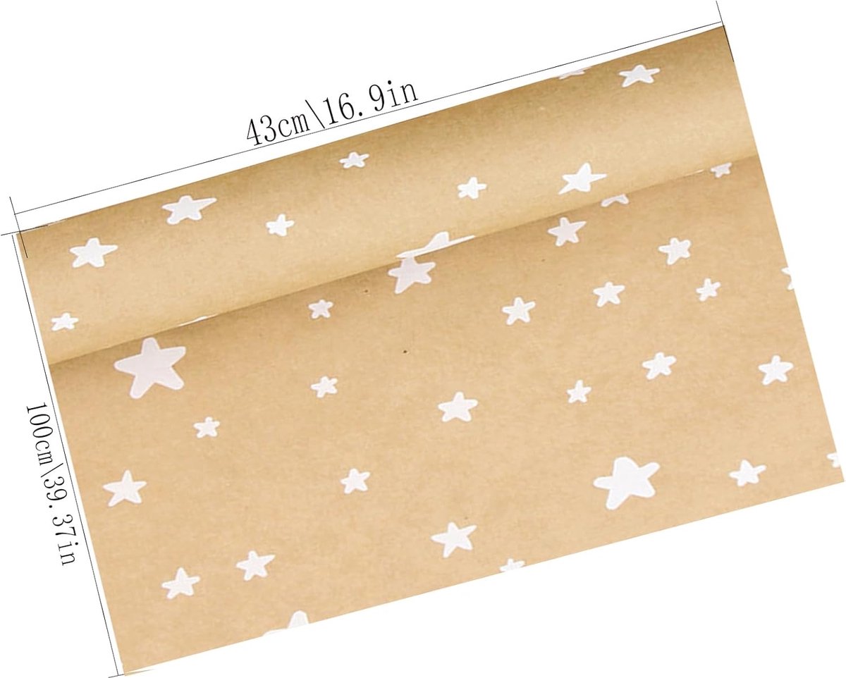 SnelShoppen - Brown Paper Roll 15m x 44mm - Recyclebaar en Biologisch Afbreekbaar Kraftpapier voor Verpakken, Cadeau Wikkelen, Verhuizing, Verzenden e