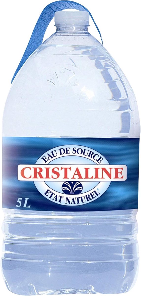 SnelShoppen - Cristaline Water 5L - Kristalhelder Drinkwater - Ideaal voor Feest, Camping, Grote Groepen - Lange Houdbaarheid - 5000 Flessen per Verpa