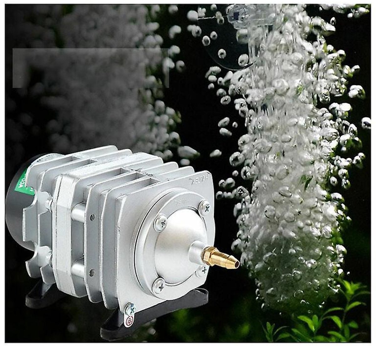 Aquariumluchtpomp, elektromagnetische luchtpomp, aquariumluchtcompressor, 25W aquariumluchtpomp