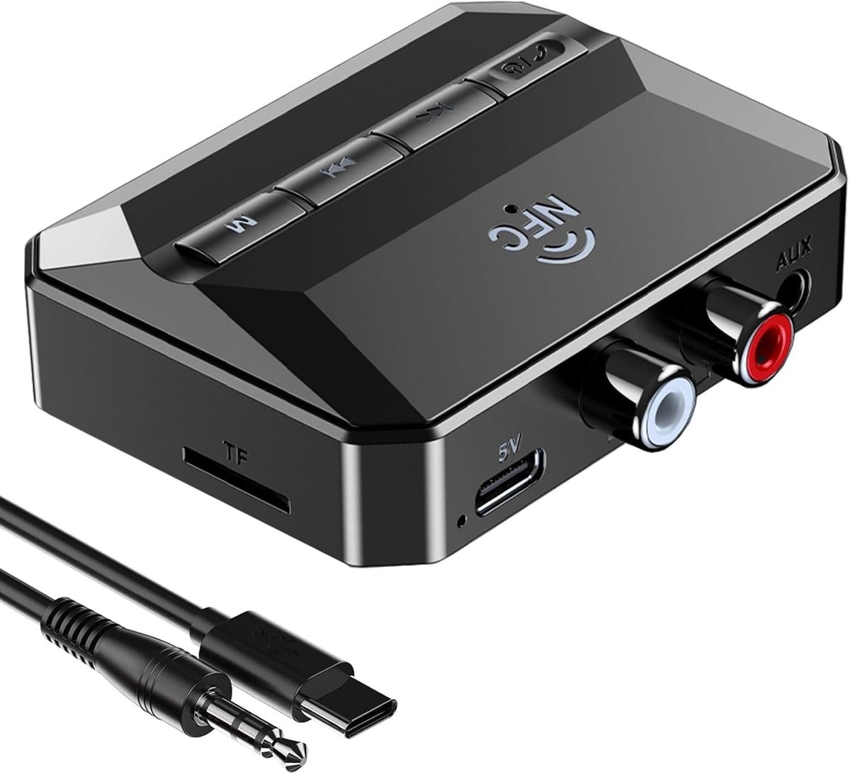 5.3 Bluetooth-ontvanger Geschikt voor thuisstereo, Bluetooth naar RCA-stereoadapter
