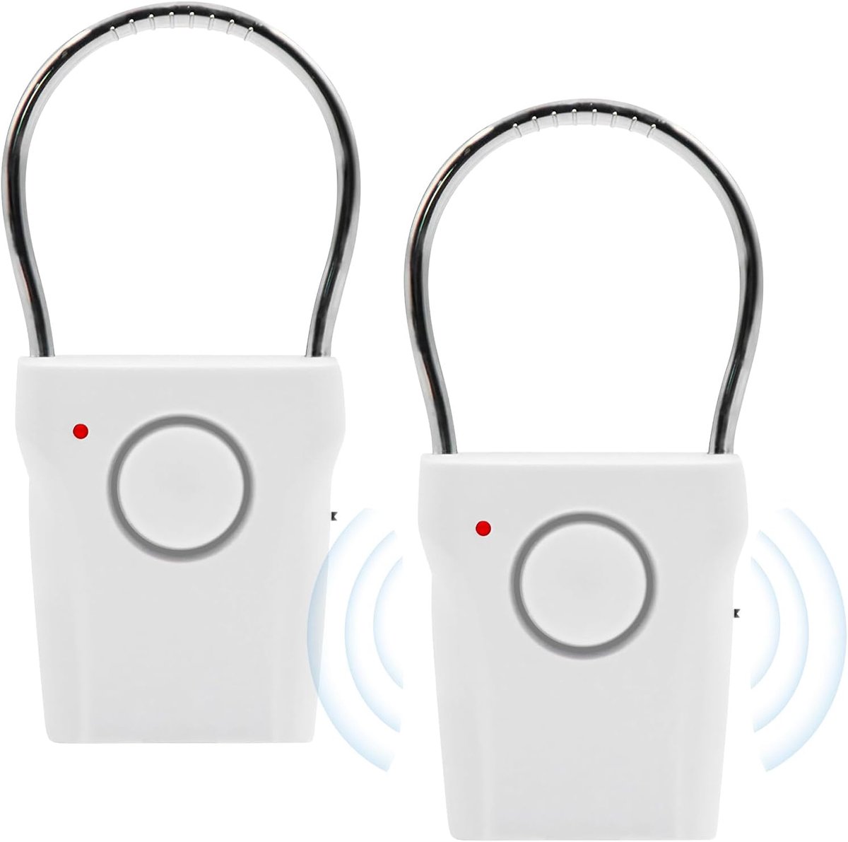 SnelShoppen - Deurhandgreep Alarm 120 dB Met Touch Sensor - Deur & Raambeveiliging - Veiligheidsalarm voor Thuis, Kantoor, Hotel - 2 Stuks