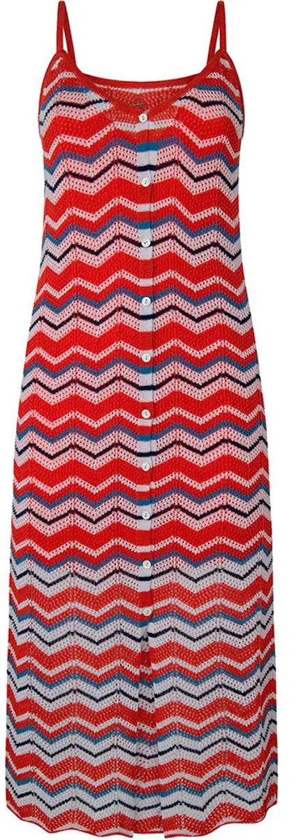Pepe Jeans Frida Mouwloze Jurk Rood S Vrouw