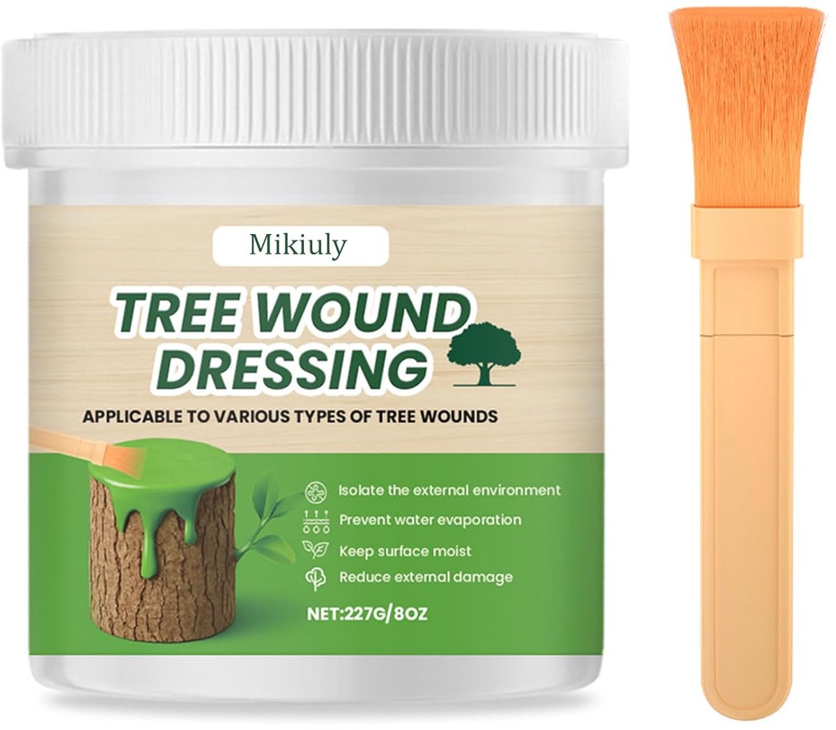 SnelShoppen - Antibacteriële Wondgenezing Pasta voor Planten, Bomen en Str shrubs, Hechtmiddel voor Snoeiwonden, Geneesmiddel voor Str shrubs, 227 g,