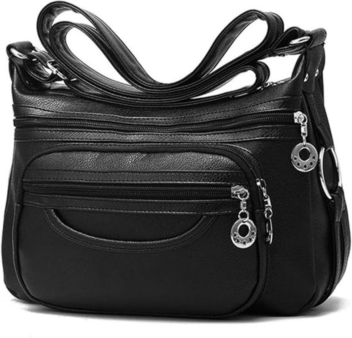 Daity Dames crossbodytas – Leren handtas – Lichtgewicht schoudertas – Leer – Handtas – Lichtgewicht – Schoudertas