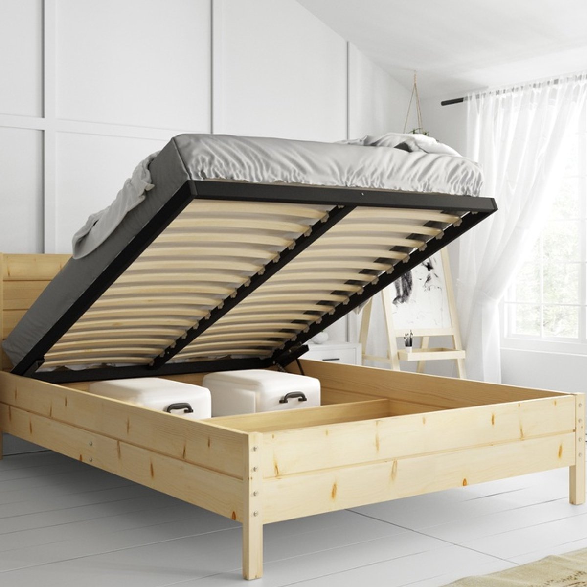 BMS - Duo Frame - Zwart - 140 x 200 cm