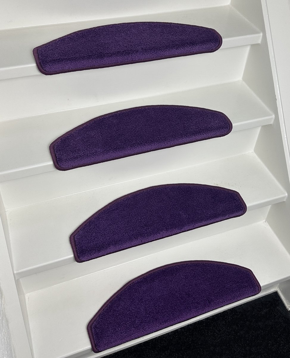 Elite Trapmatten - 15 stuks - Arona Paars - 56x17x3,5cm - Halve maantjes