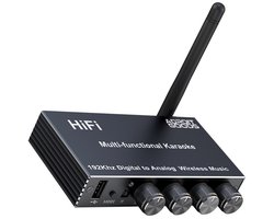 AdroitGoods Bluetooth Audio Receiver 5.4 HiFi Multifunctionele Audio Adapter met AUX RCA Optical USB & Microfoon – Draadloze Upgrade voor Speakers en Versterkers