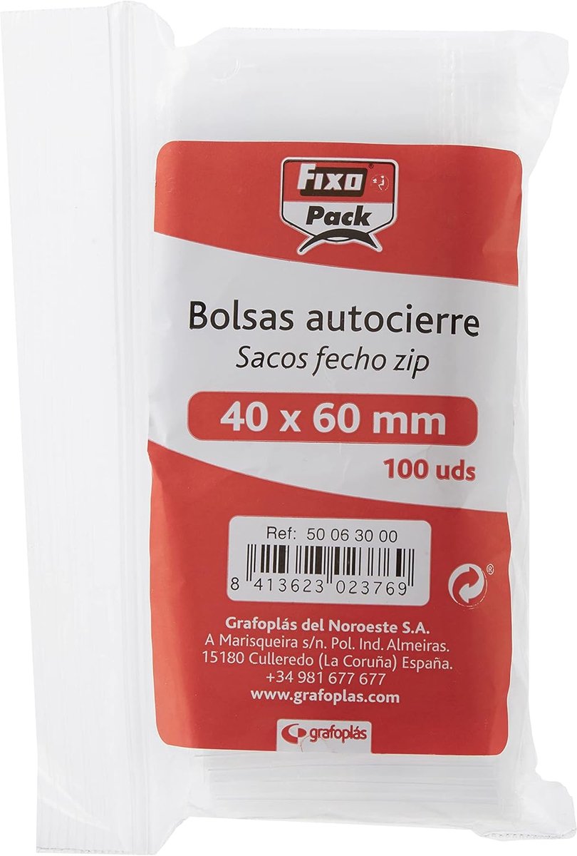 SnelShoppen - 100 Transparante Zelfsluitende Zakjes 40x60 mm Polyethyleen, 50 Micron Dikte, Ideaal voor Opslag, Organiseren, Verpakken en Meer