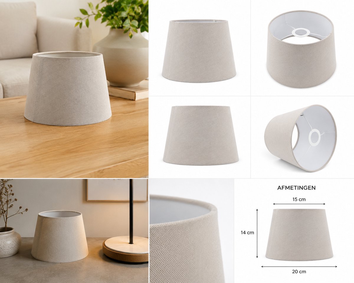Lampenkap Beige - Ecru