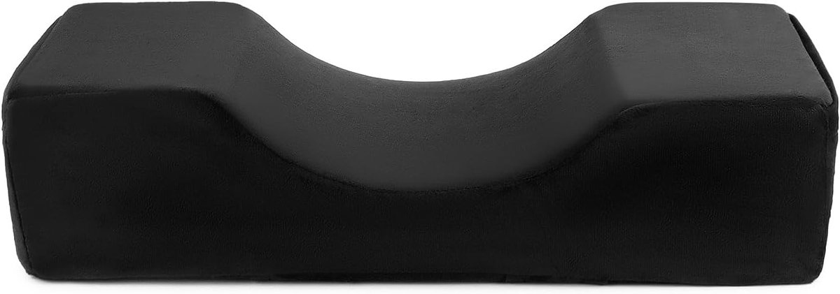 SnelShoppen - QWORK Ergonomisch U-vormig Wenkbrauw Kussen, Geheugen Schuim Beauty Kussen voor Wimperextensions, Ideaal voor Schoonheidssalons en Thuis