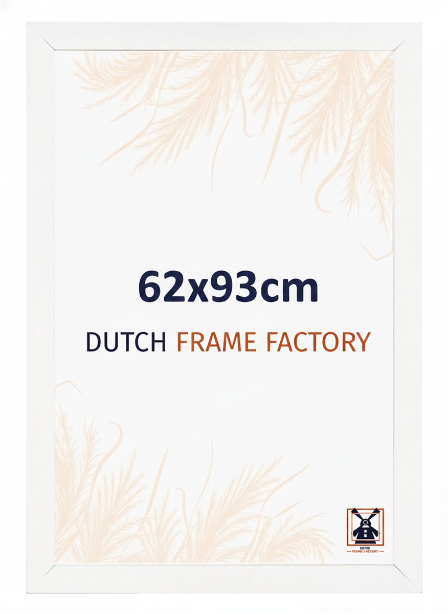Fotolijst 62x93 cm - MDF - Wit Mat - Benno