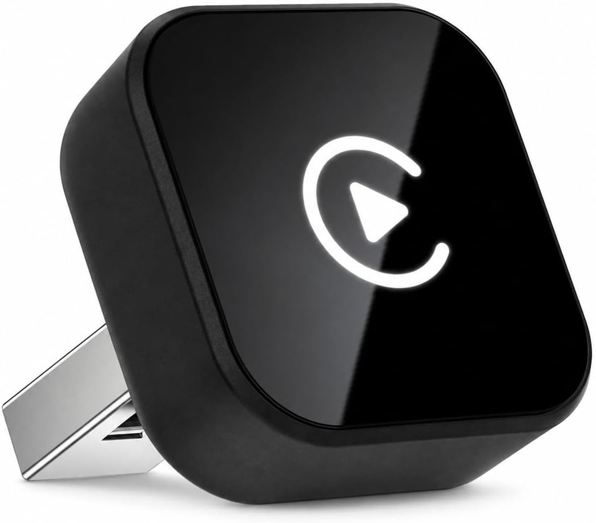 SnelShoppen - Mini USB Wireless CarPlay Adapter - Draadloze 2-in-1 Dongle voor iPhone - Upgrade naar 2025 - Ultra Slim en Compact voor Auto USB Type A