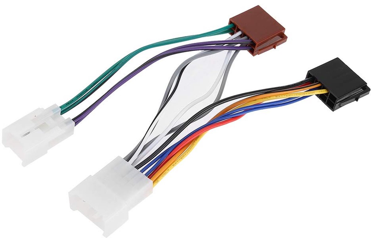 SnelShoppen - Yctze Radio Wiring Harness Auto Audio Line Plug Connector ISO Adapter Connector Universele Stereo Kabel Hoogwaardige ABS Duurzaam
