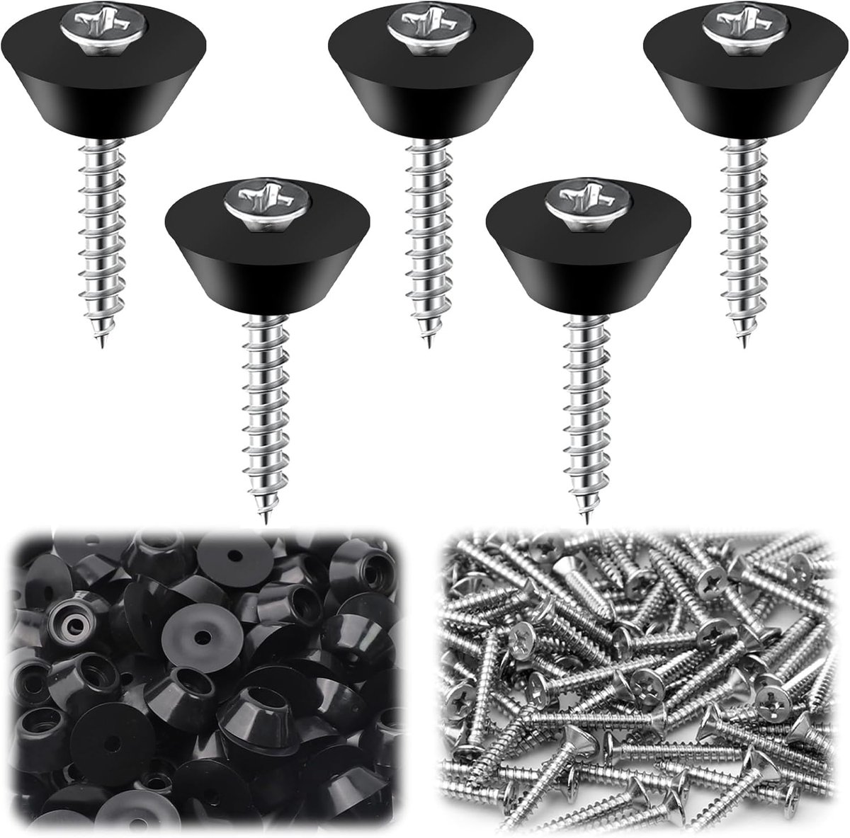 SnelShoppen - Pack van 140 Sealenails, Montageknoppen met Spijker, 3.5 x 25 mm, Waterdichte Bevestigingsspijkers voor Opbouw, Bubble Wrap en Tuinproje