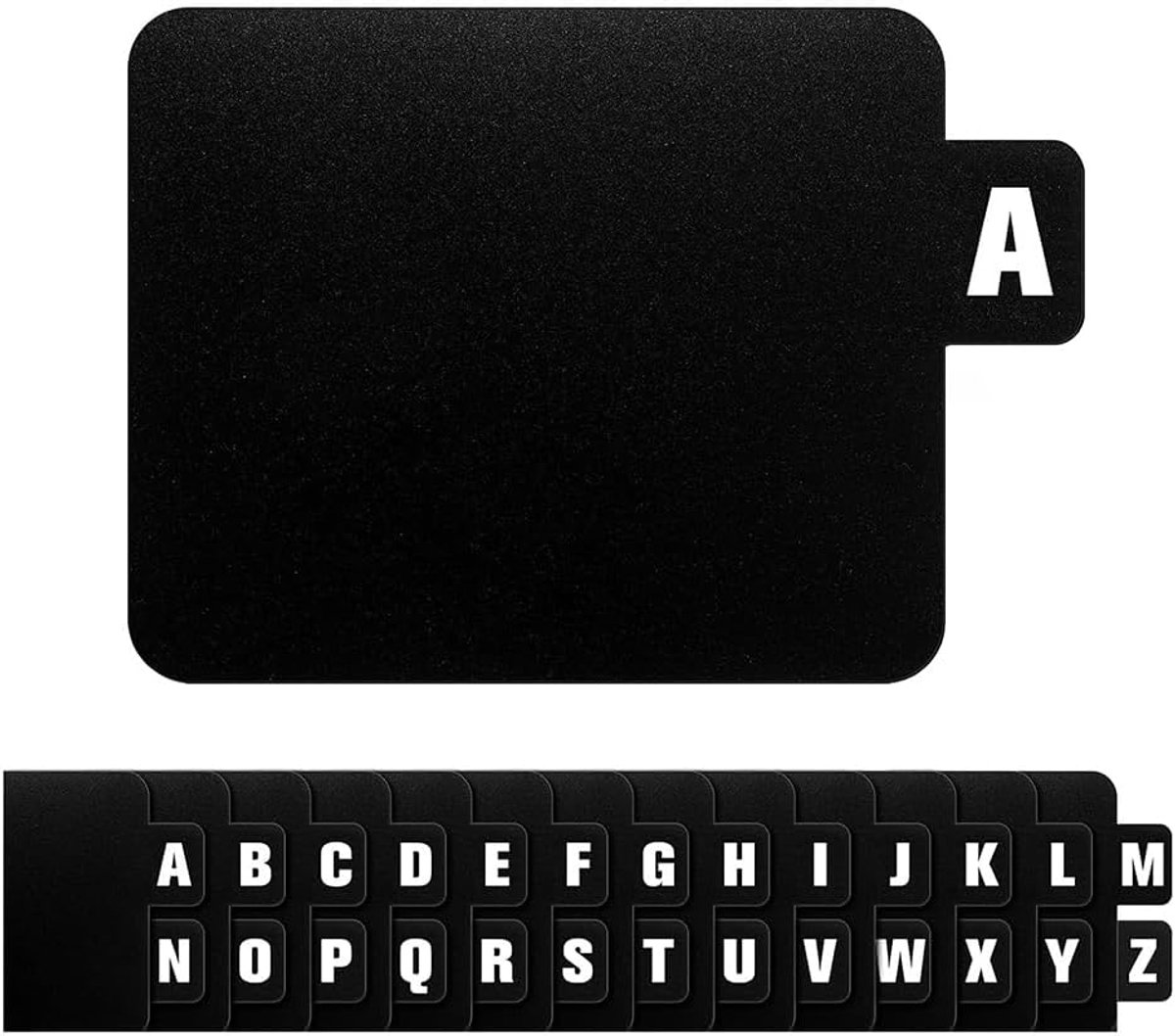 SnelShoppen - 26 Stuks Alphabetische Tabs voor Vinyl Platen, DVD/CD's, Indeling en Opberging, Album Collectie, Kleur: Multi