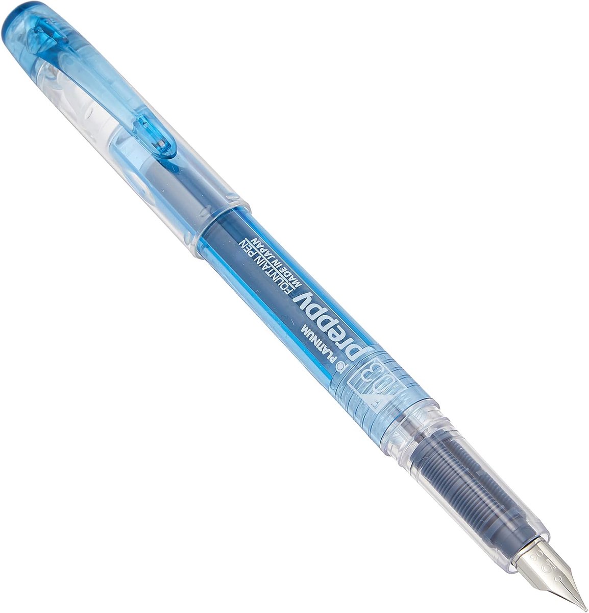 SnelShoppen - Luxe Vulpen Met Fijne Punt 0.3mm - RVS, Blauw Zwart - Perfect Voor Schrijven, Notities, School, Kantoor, Creatieve Projecten
