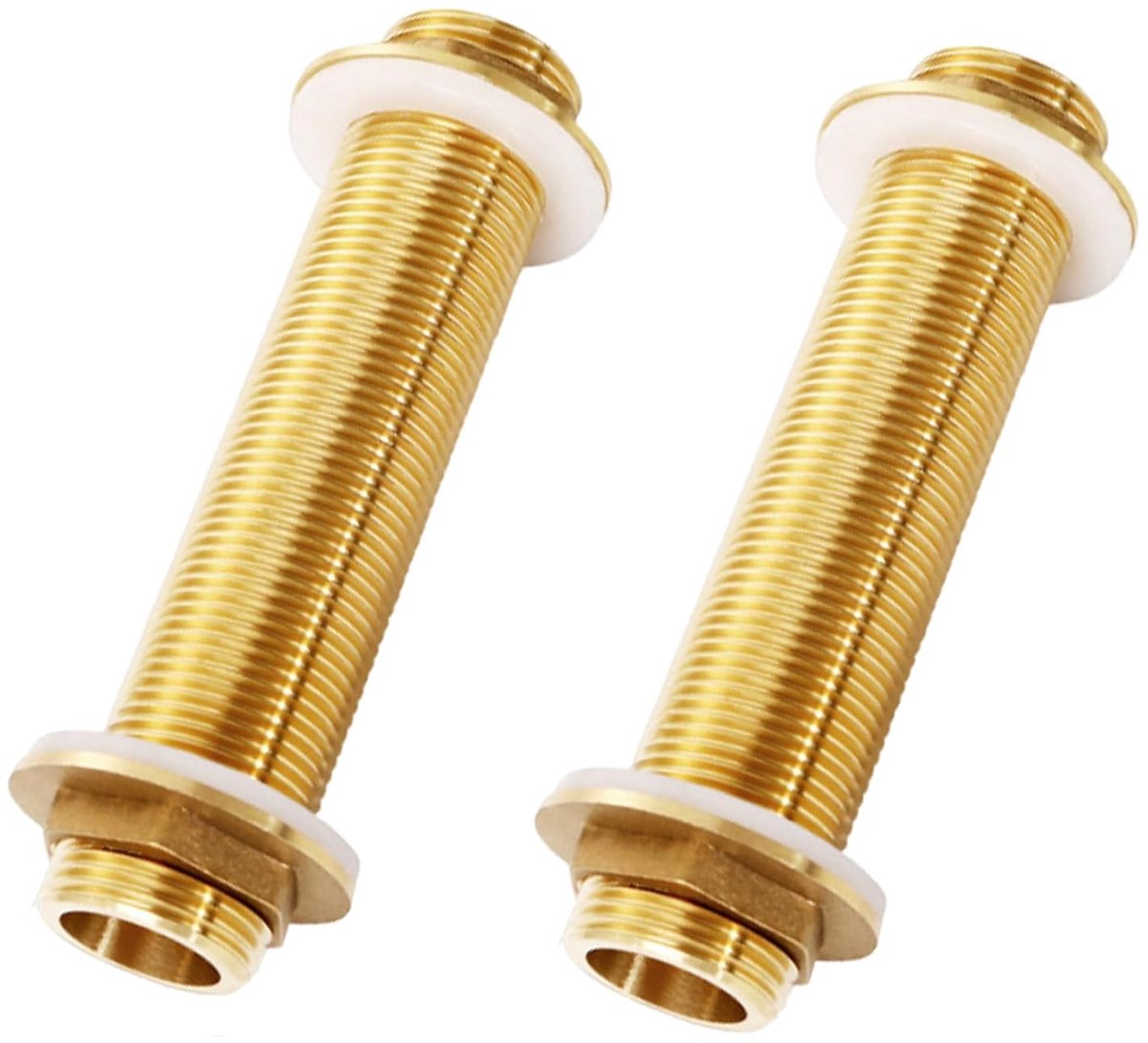 SnelShoppen - G3/4 Messing Schroefverbinding voor Kranen, Regenton, Watertanks, Watertorens (12cm) - Duurzaam en Corrosiebestendig