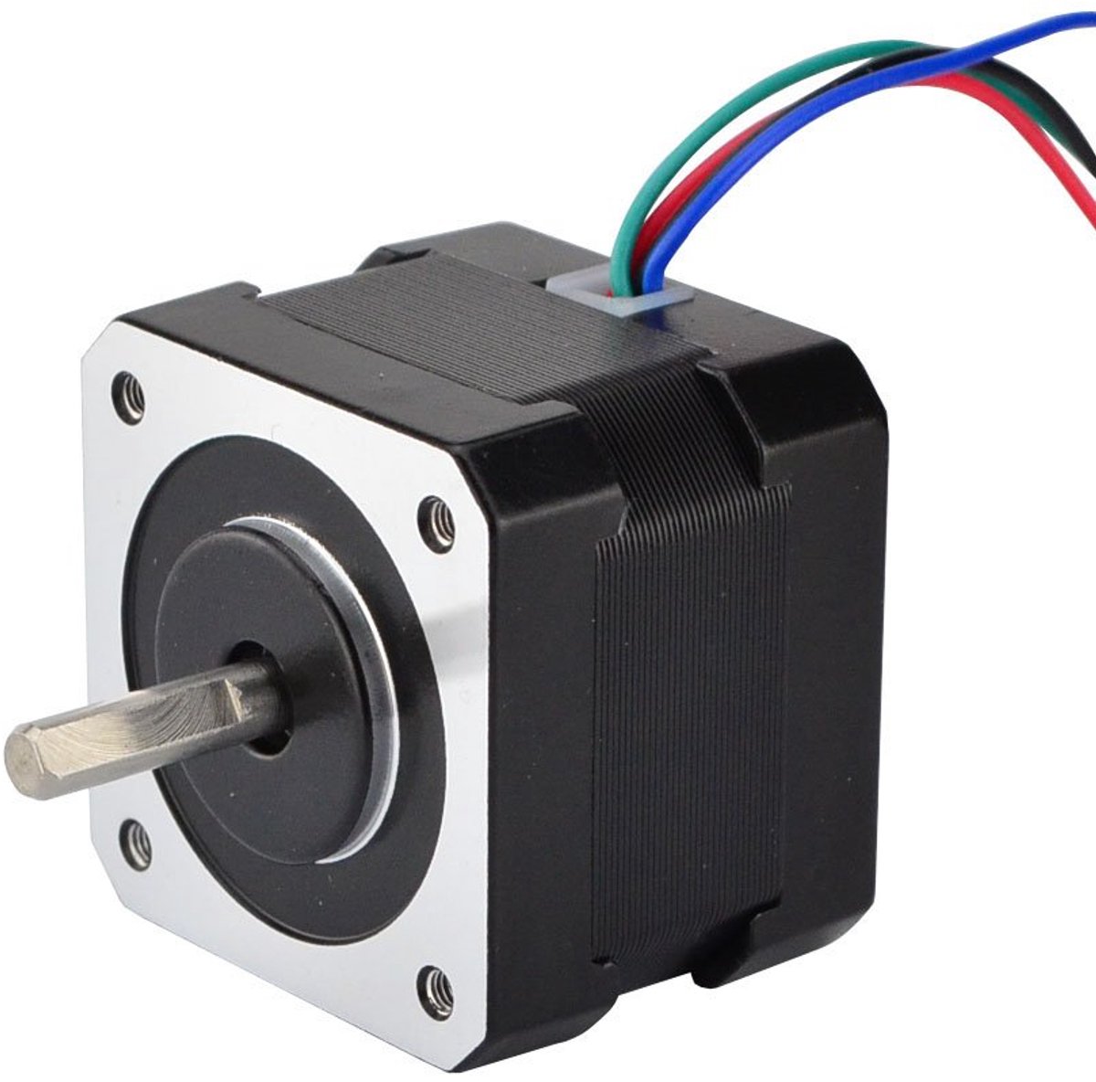SnelShoppen - Nema17 Stepper Motor 26 Ncm 1.8° met 1m Kabel & Connector voor CNC, 3D Printers en Robots - 12V 0.4A