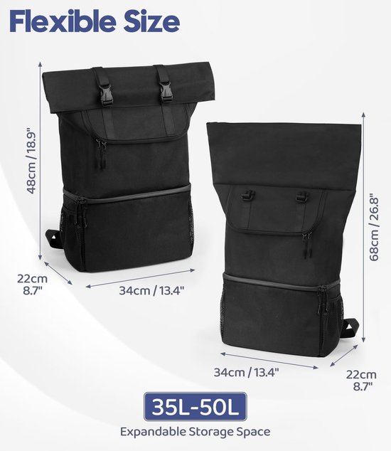 SnelShoppen - Grote 35L Koeltas Rugzak 2-in-1 - Dubbele Laag Waterdichte Koeltas voor Picknick, Strand, Barbecue, Kamperen, Reizen, Familie van Snelshoppen — afbeelding 3