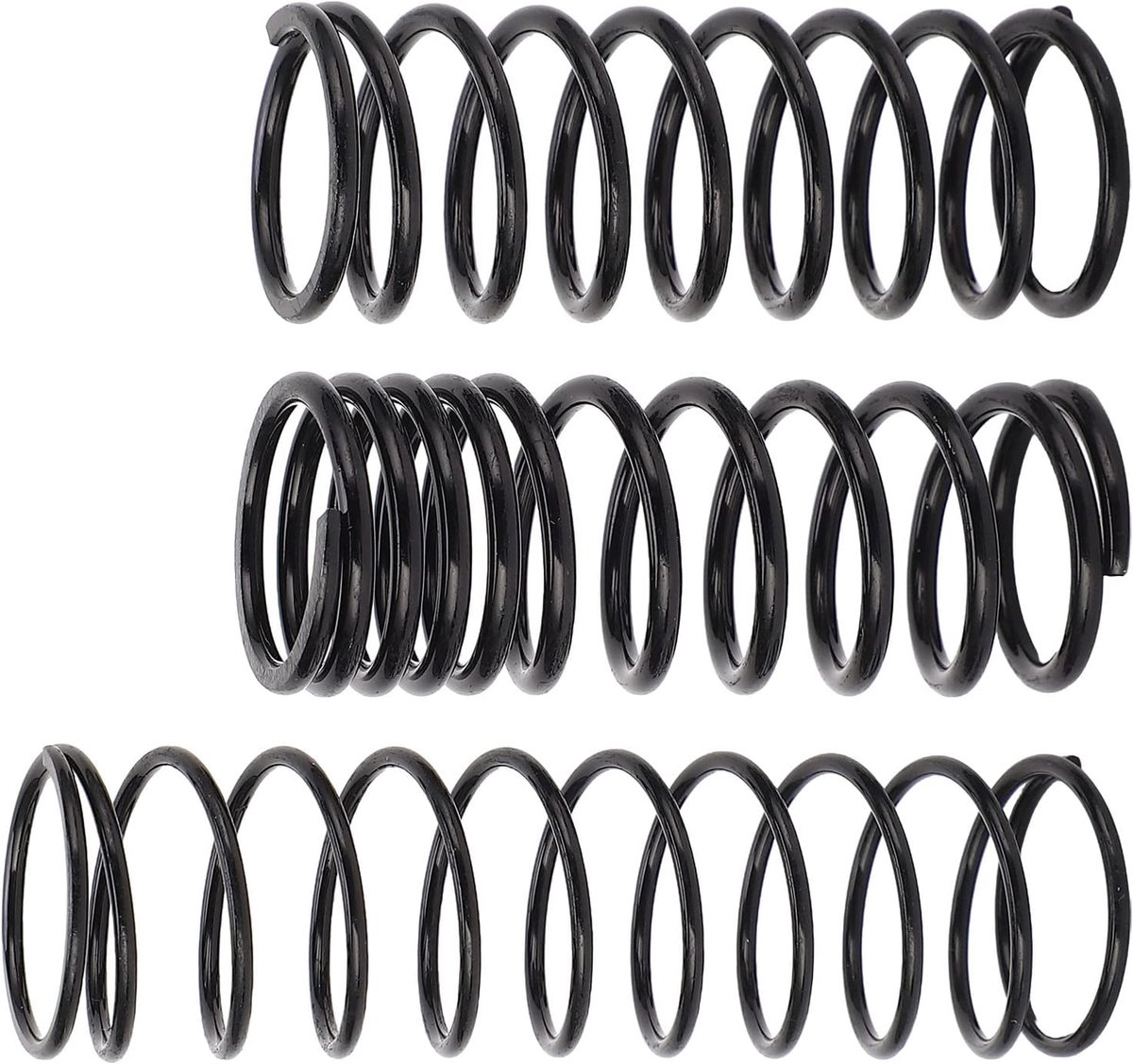 SnelShoppen - 3-delige Upgrade Pedal Spring Kit voor Racestuur, Brake & Accelerator Pedalen, Clutch Pedal Set, Hoogwaardige Metalen Vering, Zwart, Voo