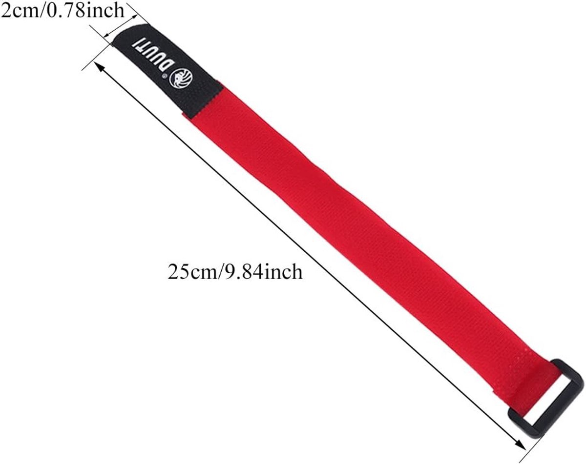 SnelShoppen - Fietstassen, Stevige Lantern Bevestigingsbanden Fietsaccessoires, 5 Stuks, Rood, Voor Fietsen, Kamperen, Pendelen, Hiken