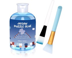 SnelShoppen - Puzzle Glue 150 ml voor het Behouden van Puzzels, 1000 Stukken, Hoogwaardige Transparante Lijm voor Glossy Afwerking en Kleurbehoud, Onm